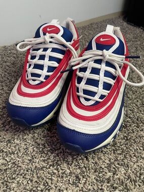 Nike air max youth Sneakers in Red, White, and Blue size 6Y
